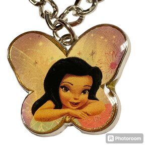 Vintage Disney Tinker Bell SilverMist Charm Bracelet Starter 8" Fairy SilverTone